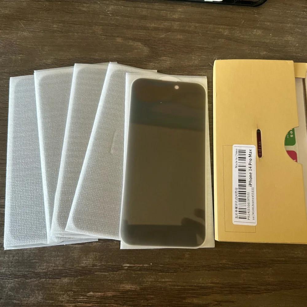 Black Screen Protector for Smartphones